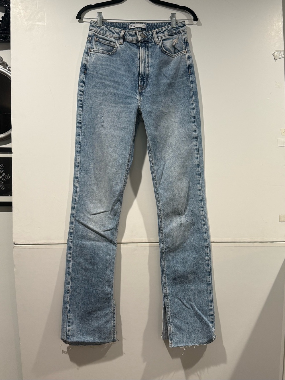 Zara Light Wash Flare Jeans